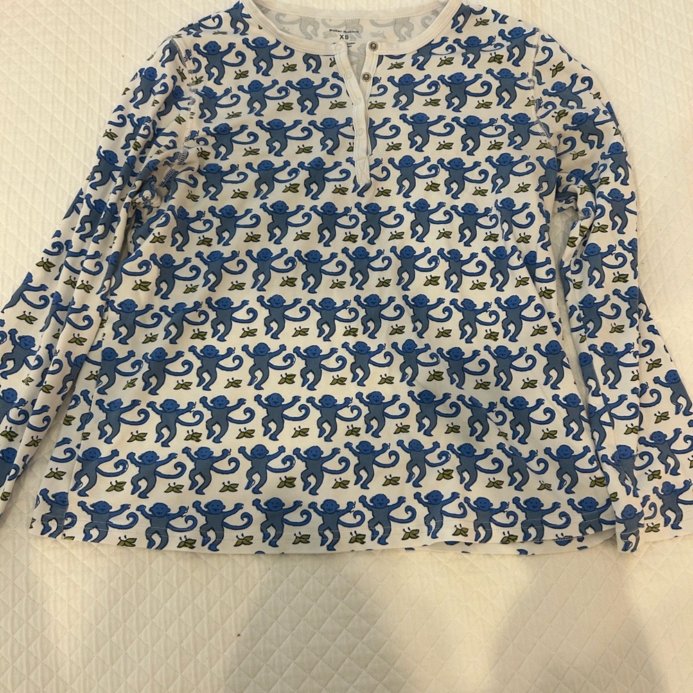 Roller Rabbit Blue Monkeys Long Sleeve + Pants set